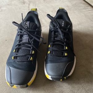 Under Armor Steph Curry basketball shoes.